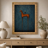 El Vaquero framed canvas, royal gold frame