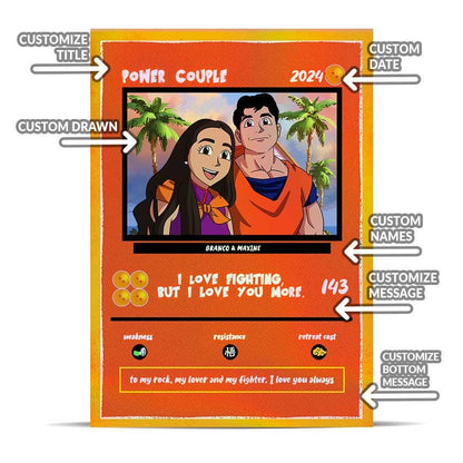 Custom Dragon Ball Z Anniversary Card: Personalized Saiyan Gift