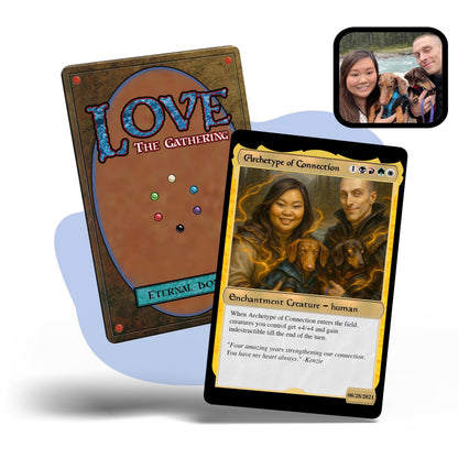 Custom MTG Style Anniversary Card: Personalized Magic Card