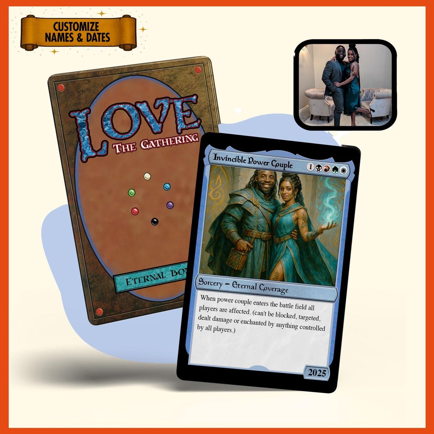 Custom MTG Style Anniversary Card: Personalized Magic Card