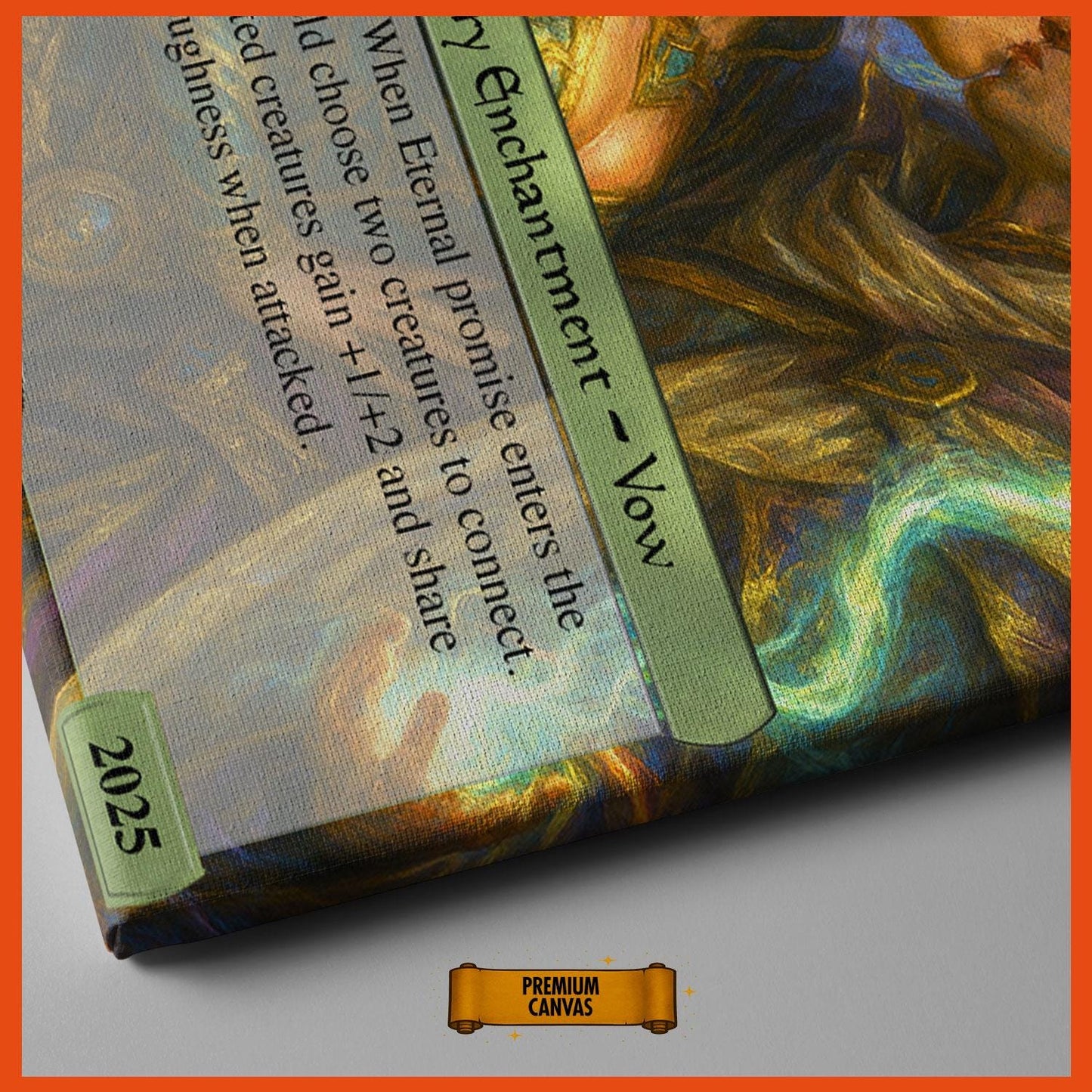 Custom MTG Style Anniversary Canvas Card: Personalized Magic Card