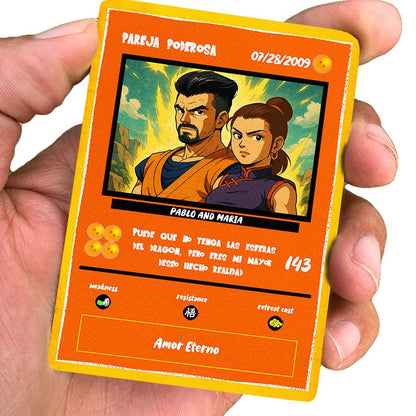 Custom Dragon Ball Z Anniversary Card: Personalized Saiyan Gift