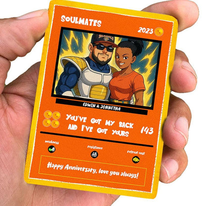 Custom Dragon Ball Z Anniversary Card: Personalized Saiyan Gift