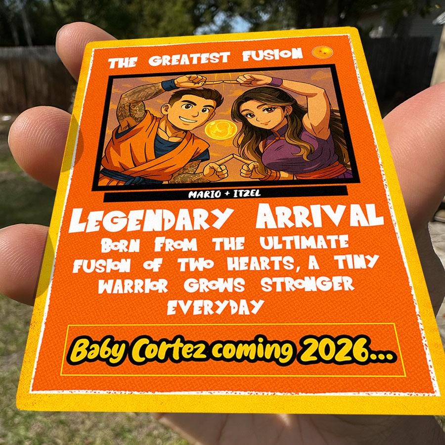 Custom Dragon Ball Z Anniversary Card: Personalized Saiyan Gift