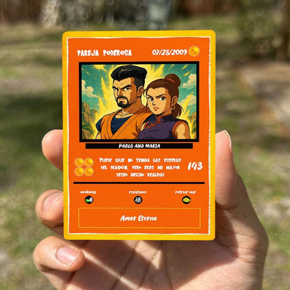 Custom Dragon Ball Z Anniversary Card: Personalized Saiyan Gift