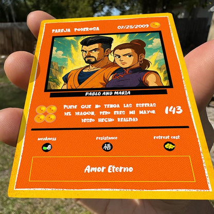 Custom Dragon Ball Z Anniversary Card: Personalized Saiyan Gift