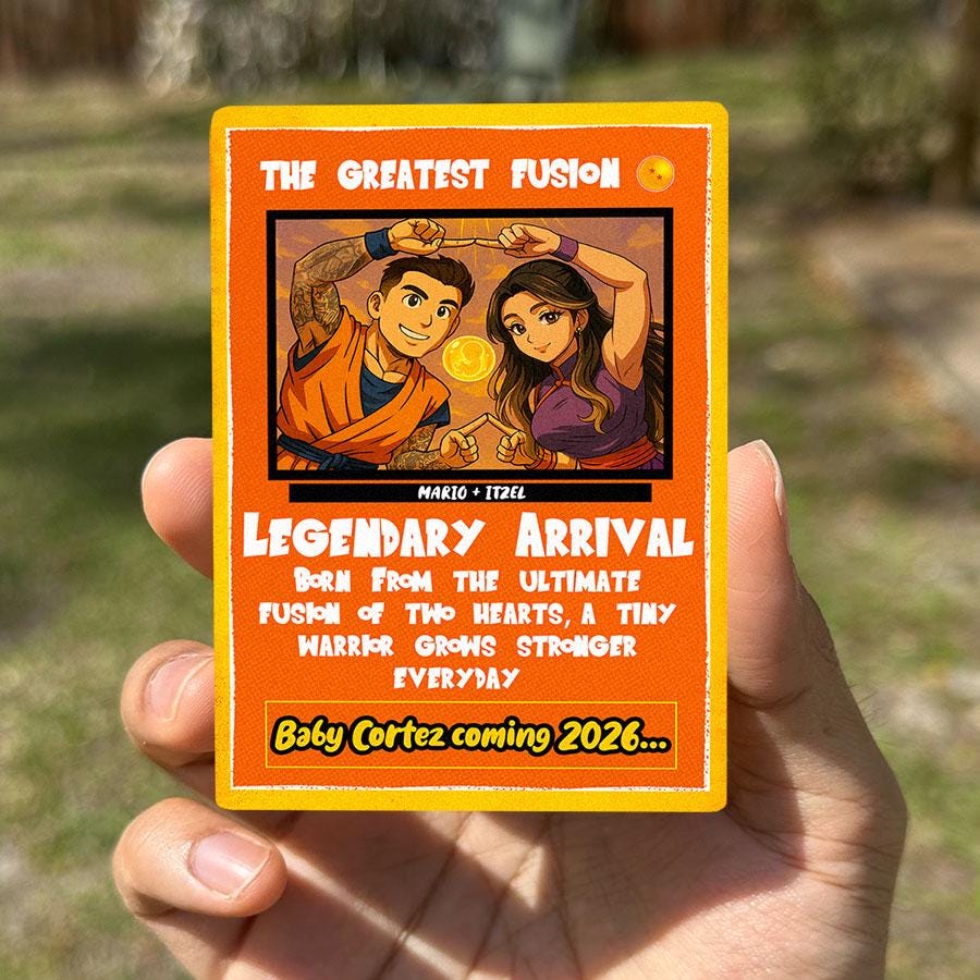 Custom Dragon Ball Z Anniversary Card: Personalized Saiyan Gift