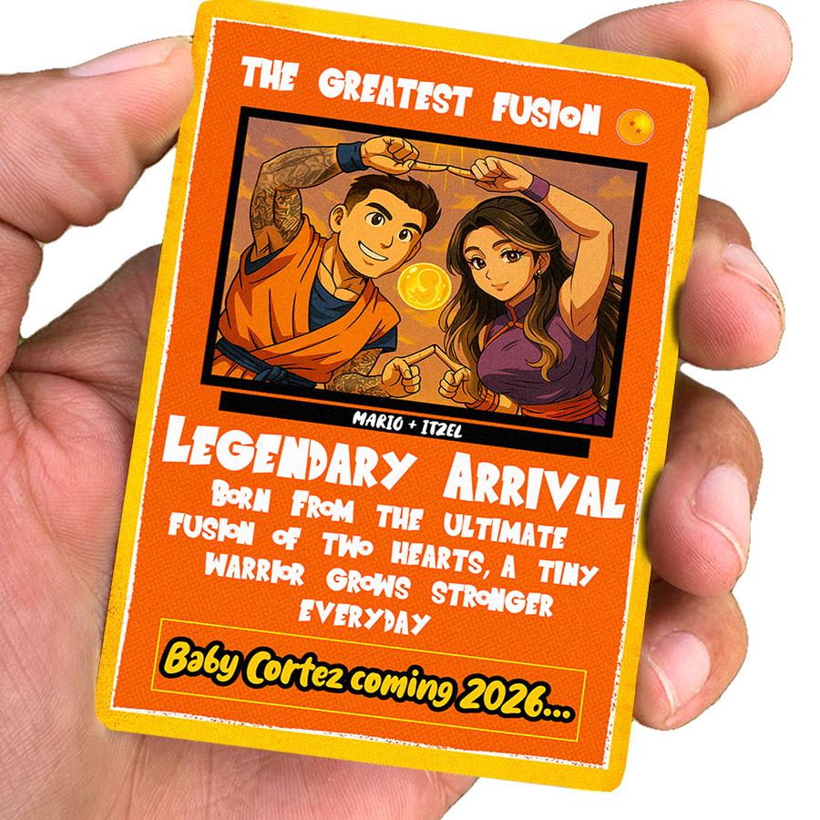 Custom Dragon Ball Z Anniversary Card: Personalized Saiyan Gift