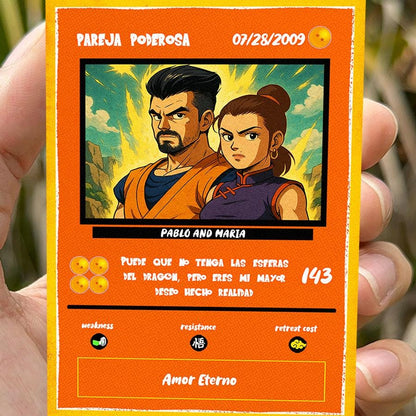 Custom Dragon Ball Z Anniversary Card: Personalized Saiyan Gift