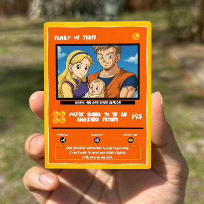 Custom Dragon Ball Z Anniversary Card: Personalized Saiyan Gift