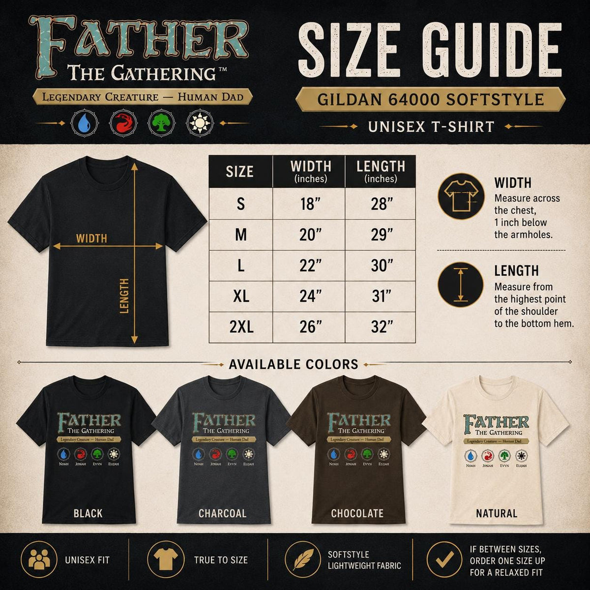 Father the Gathering Custom Dad Shirt, photo 3