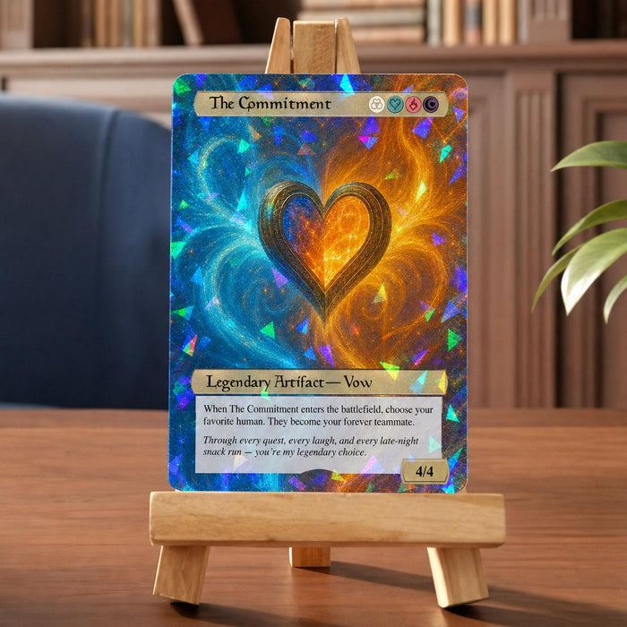 The Commitment: Custom Heart Couples Card