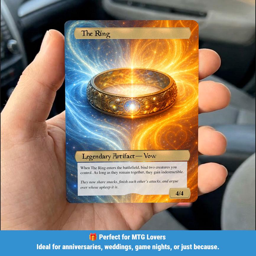 Custom Anniversary Card: Fantasy Couple Portrait, photo 5