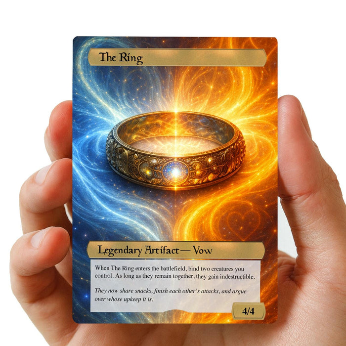 Custom Anniversary Card: Fantasy Couple Portrait