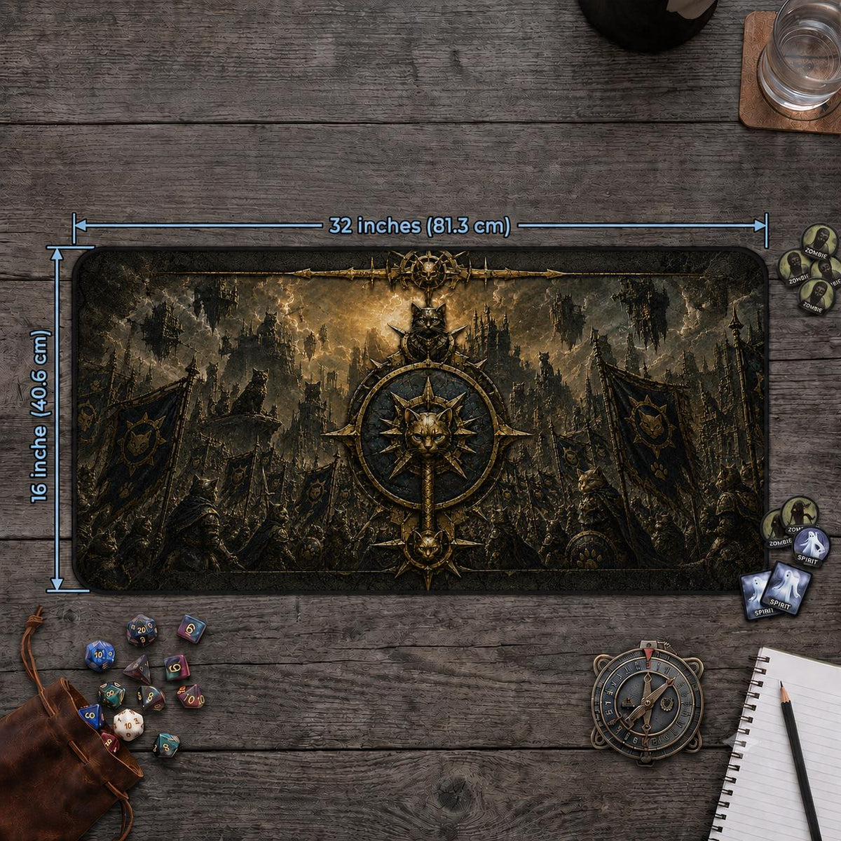 Cat Army Commander Playmat 16x32, photo 3