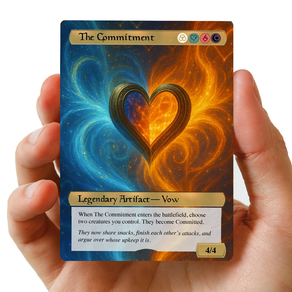 The Commitment: Custom Heart Couples Card, photo 2