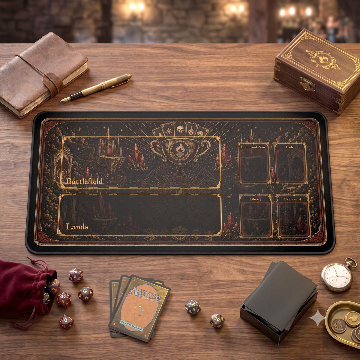 Gothic Castle Commander Playmat 16x32