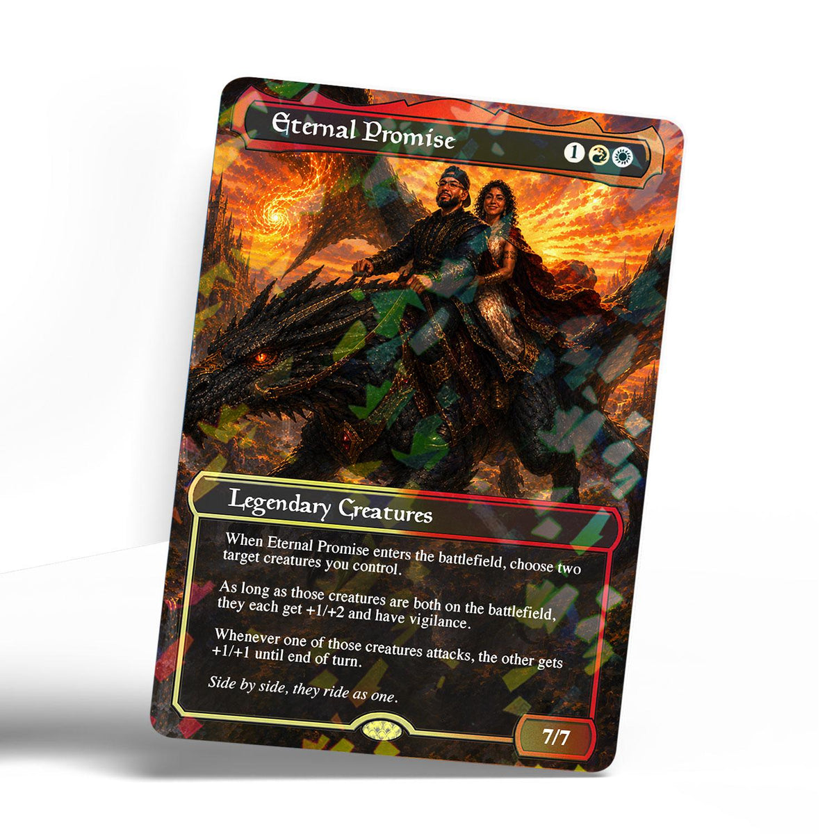 Personalized MTG-Style Couples Card, photo 8