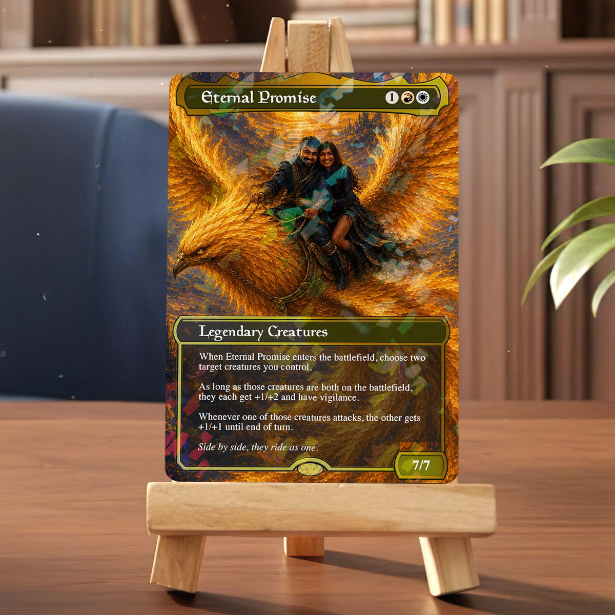 Personalized MTG-Style Couples Card, photo 3