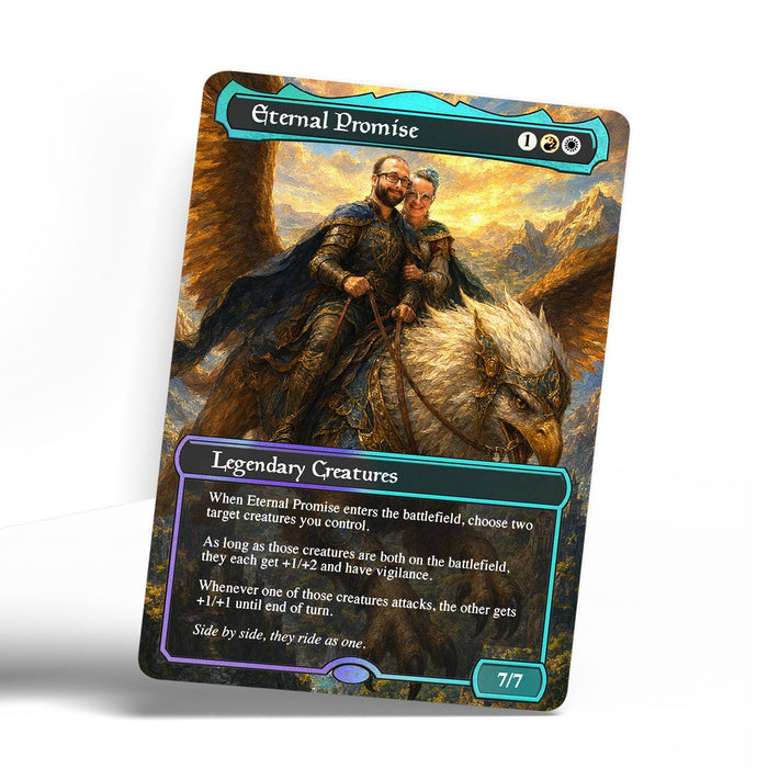 Personalized MTG-Style Couples Card