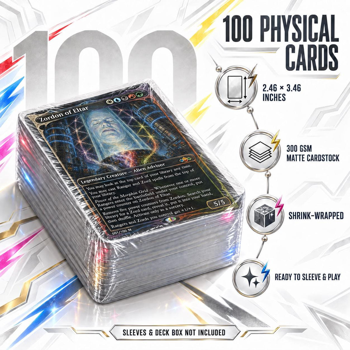 Power Rangers Custom Commander Deck (100-Card Proxy Set), photo 3