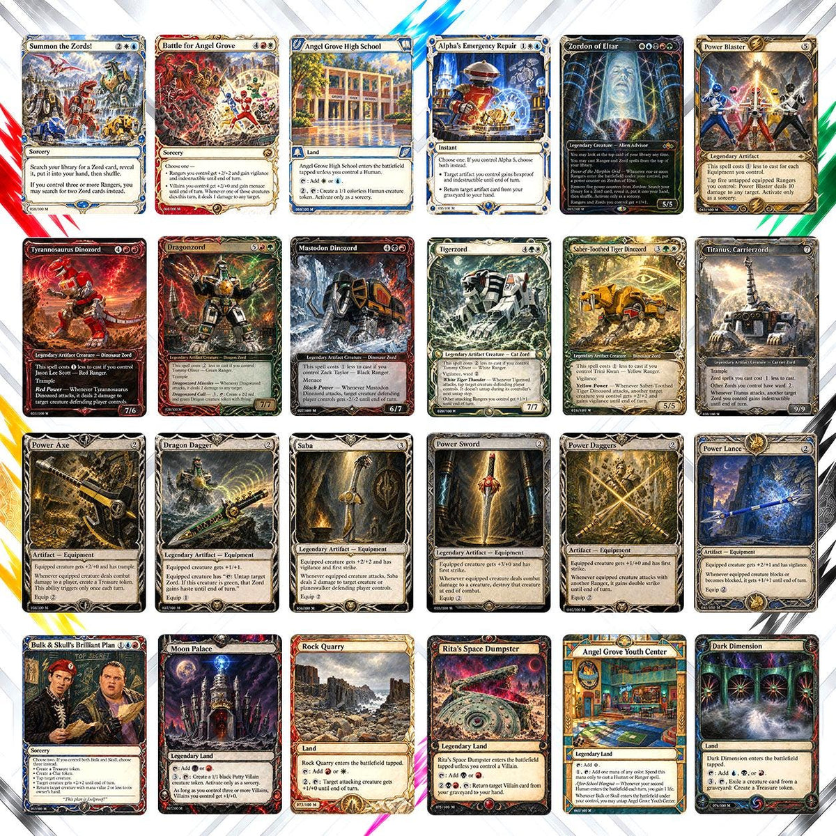 Power Rangers Custom Commander Deck (100-Card Proxy Set), photo 5
