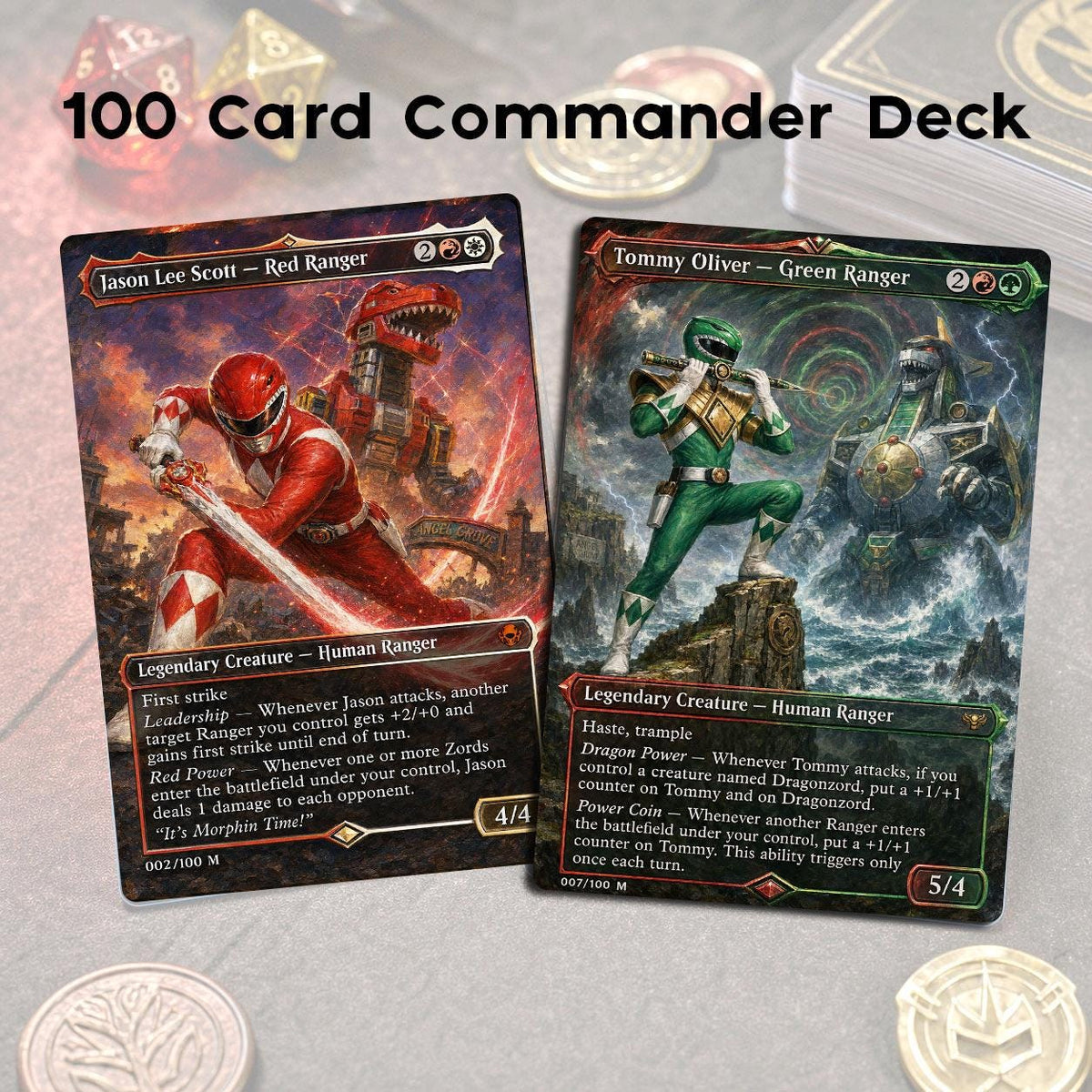 Power Rangers Custom Commander Deck (100-Card Proxy Set)