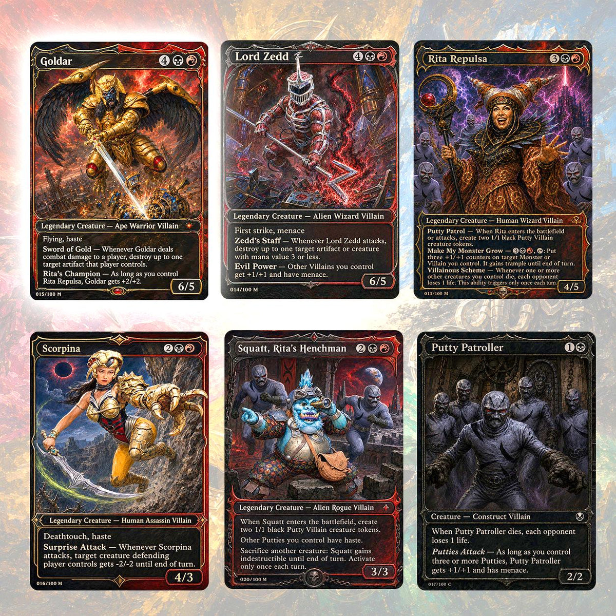 Power Rangers Custom Commander Deck (100-Card Proxy Set), photo 4
