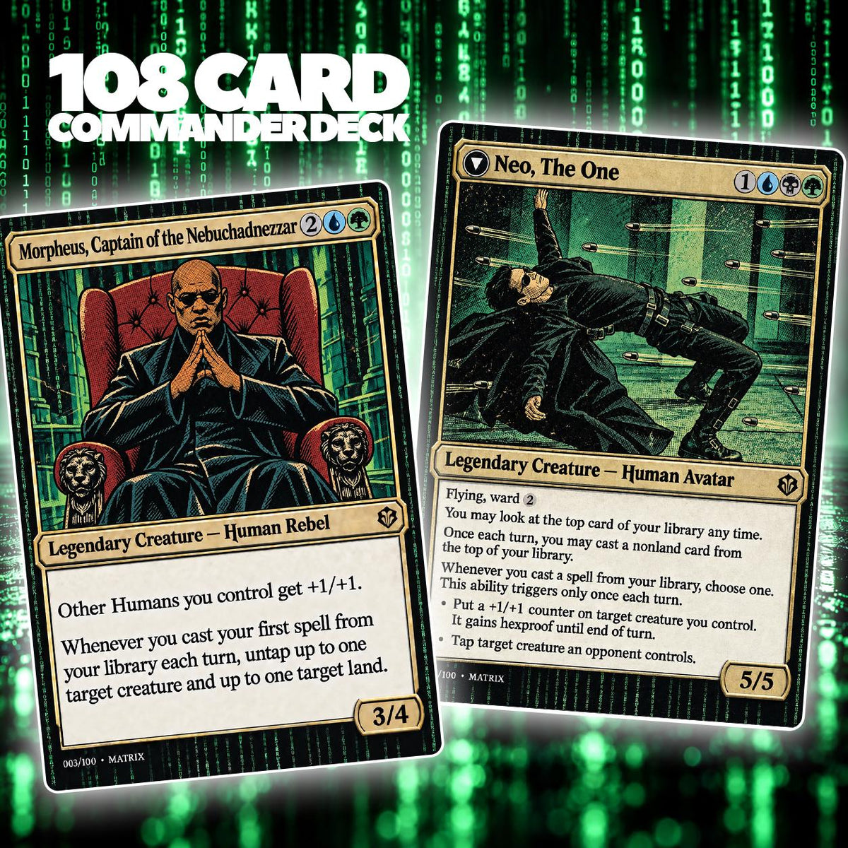 Matrix Custom Commander Deck (100-Card Proxy Set)