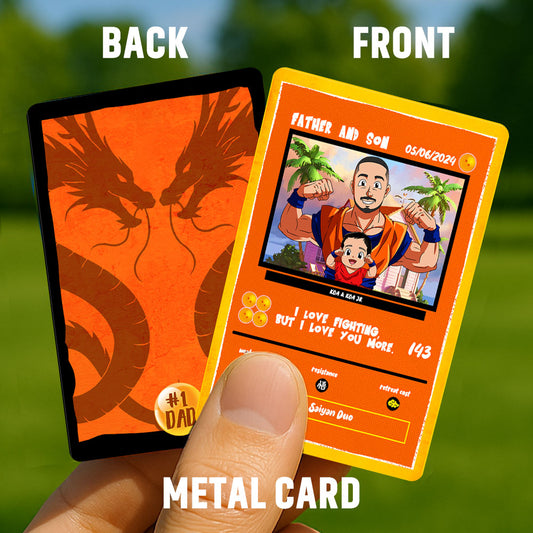 DBZ Super Saiyan Dad Metal Card