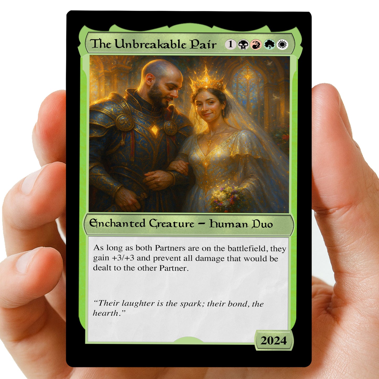 Couples MTG Hearts Metal card