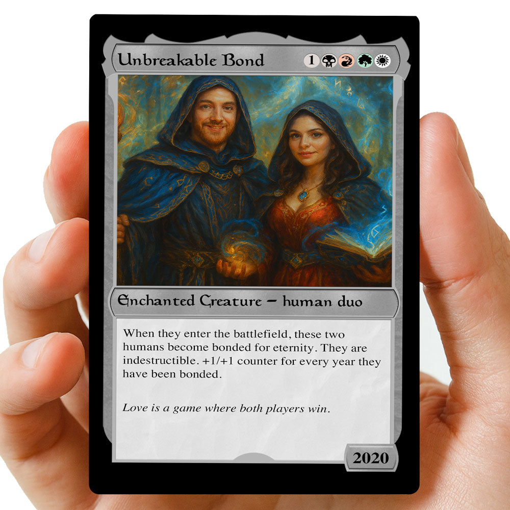 Couples MTG Hearts Metal card