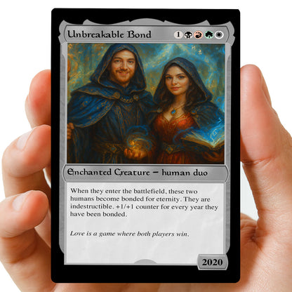 Couples MTG Hearts Metal card