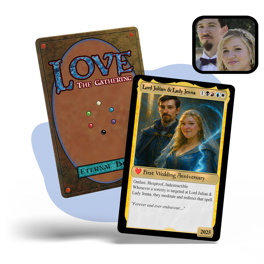 Couples MTG Hearts Metal card