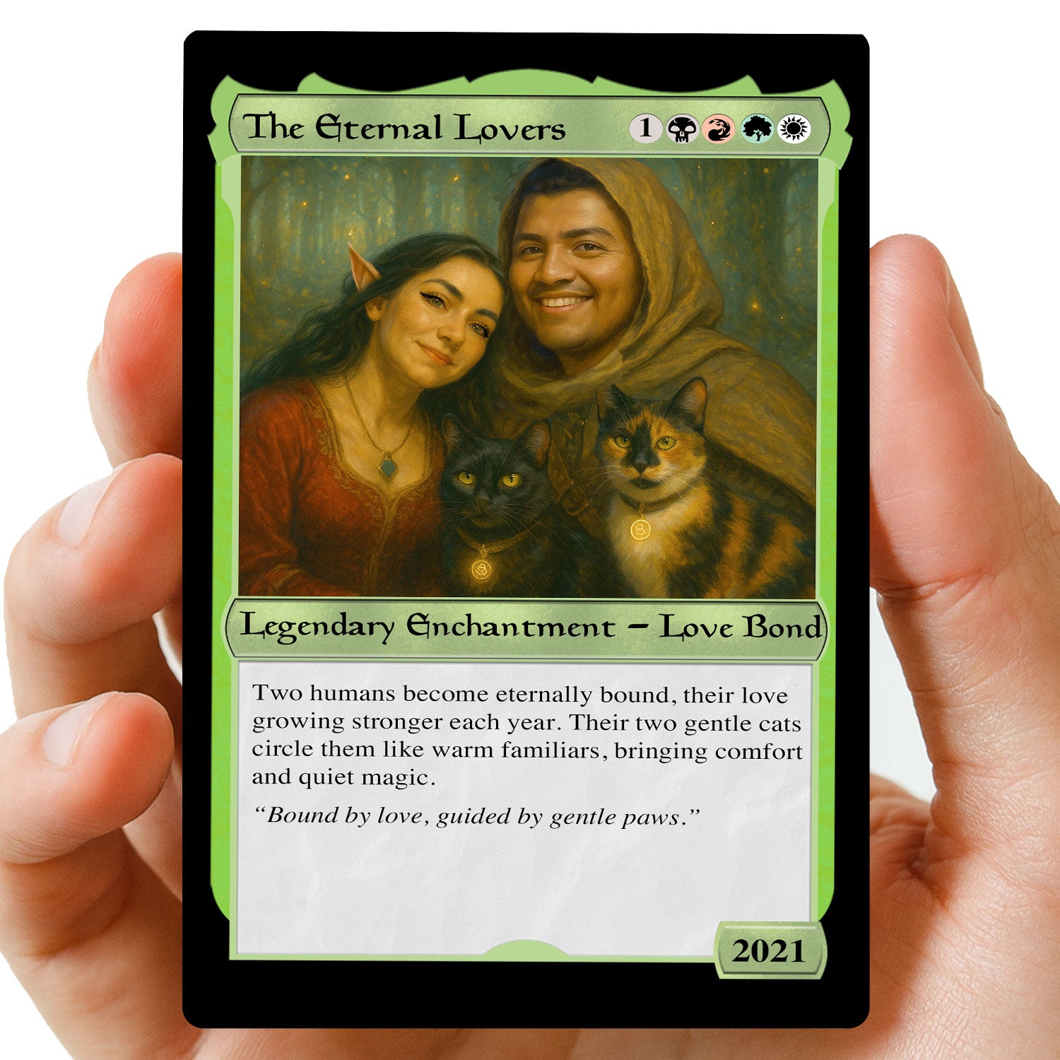 Couples MTG Hearts Metal card