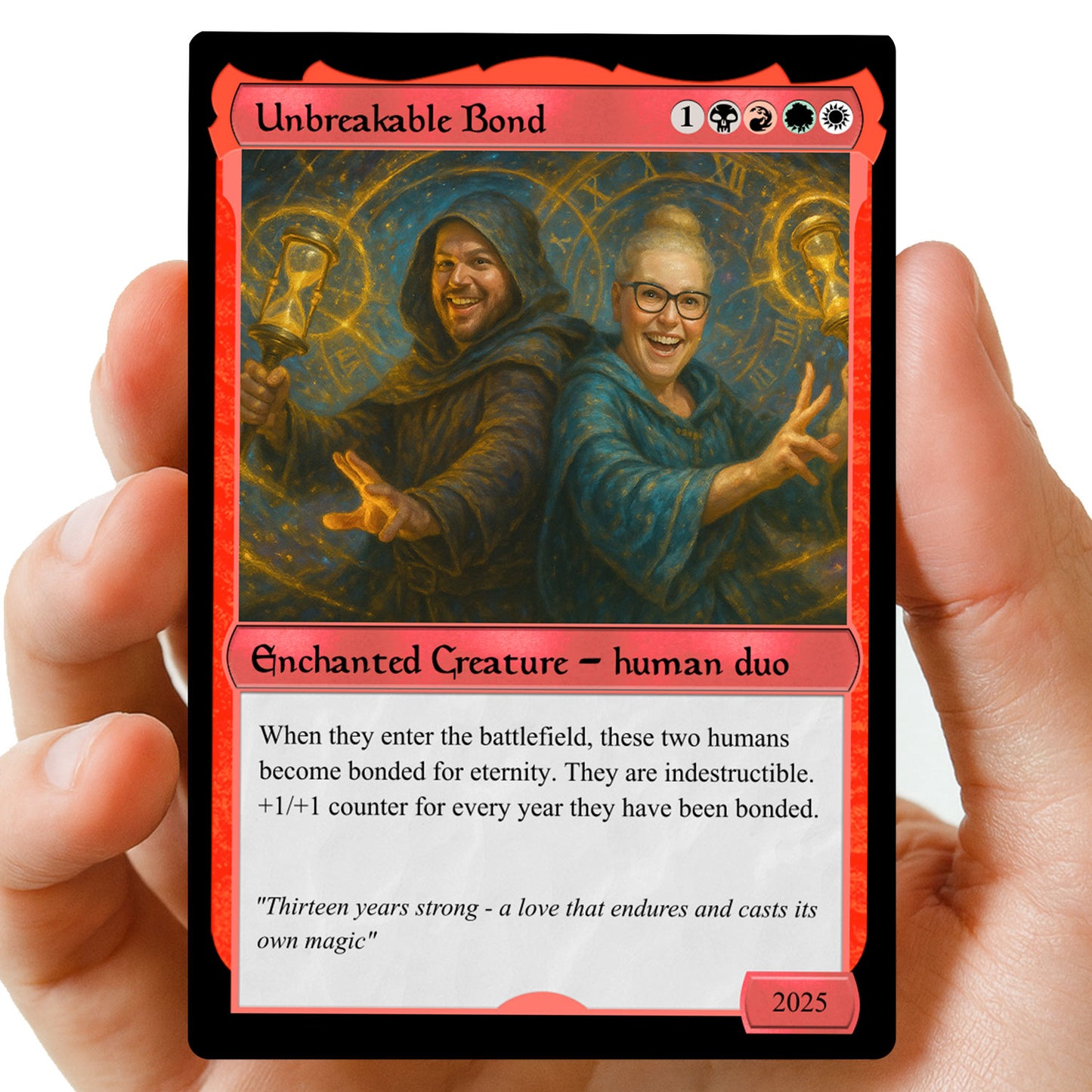 Couples MTG Hearts Metal card