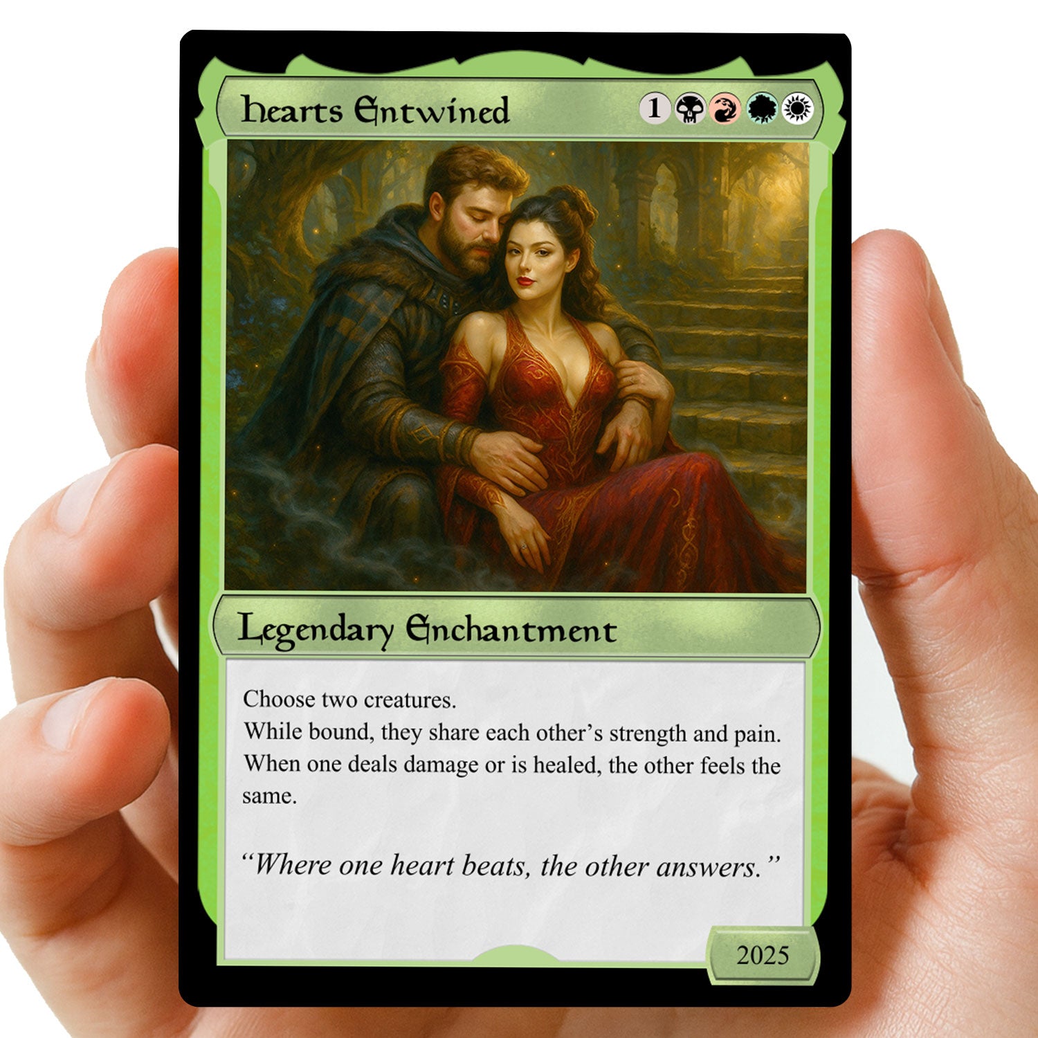 Couples MTG Hearts Metal card