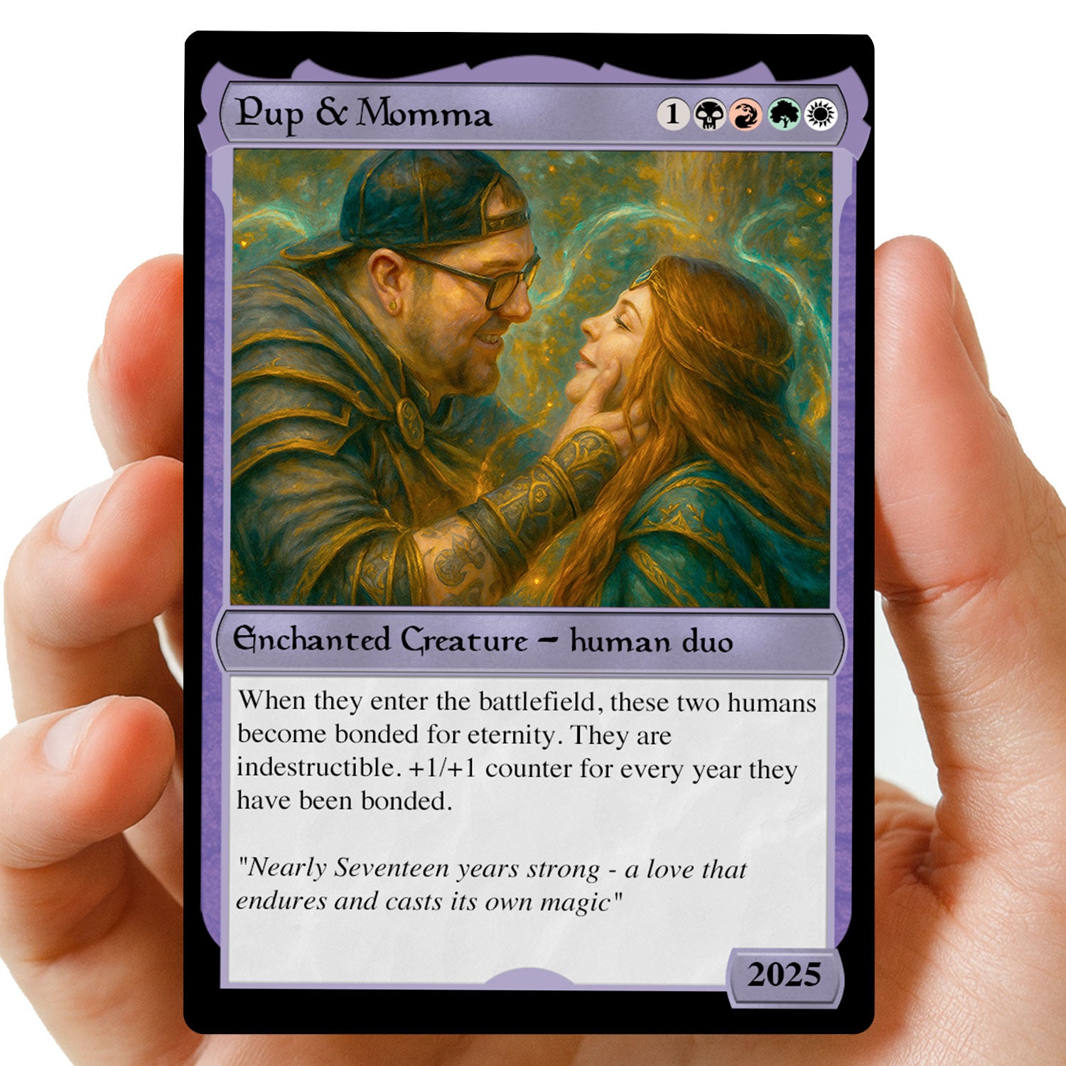 Couples MTG Hearts Metal card