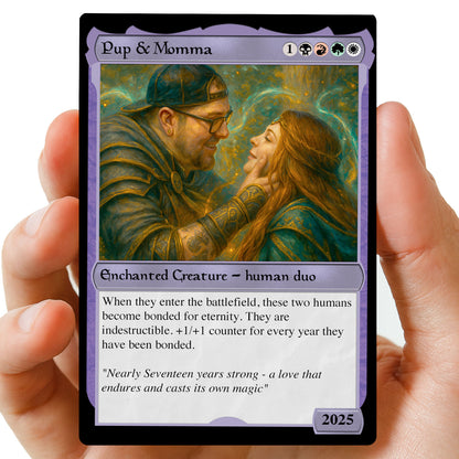 Couples MTG Hearts Metal card