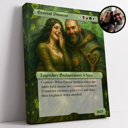 Couples MTG Hearts 10x8 Canvas