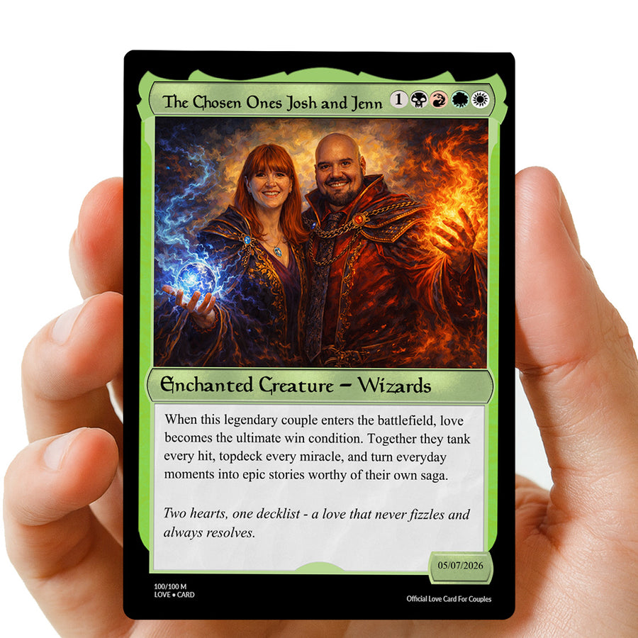 Couples MTG Hearts Metal card test 5