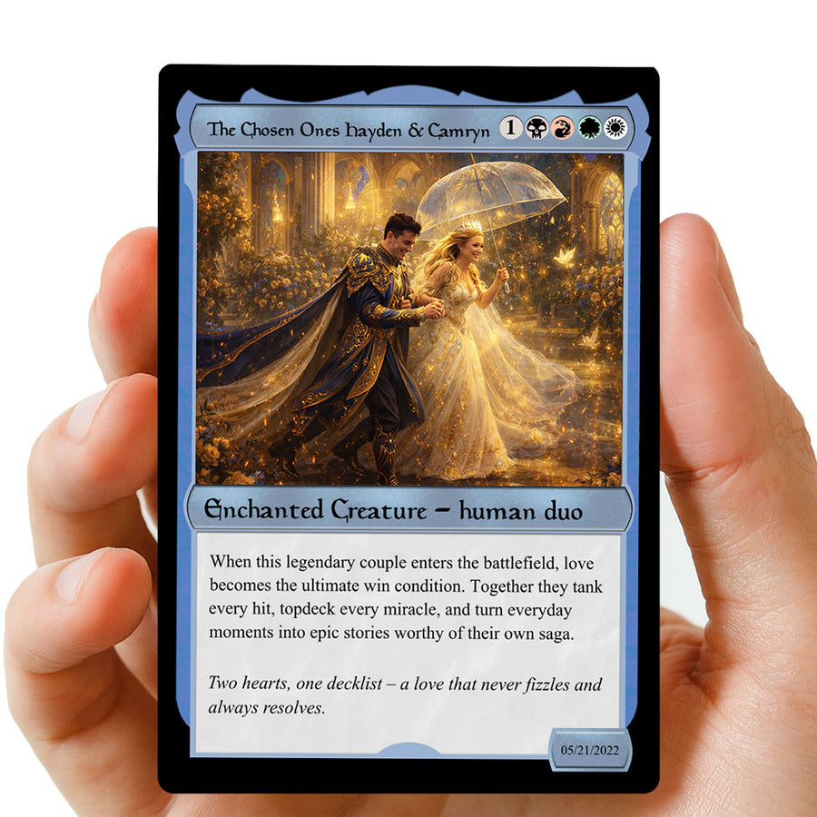 Couples MTG Hearts Metal card test 3