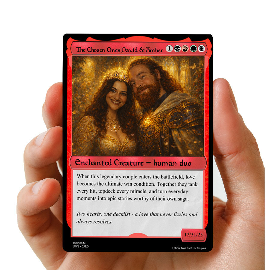 Couples MTG Hearts Metal card test 10