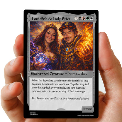 Couples MTG Hearts Metal card