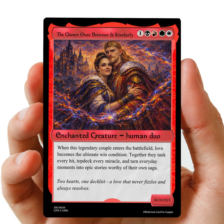 Couples MTG Hearts Metal card