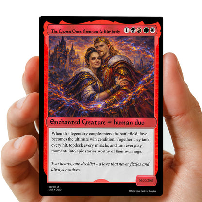 Couples MTG Hearts Metal card
