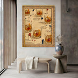 Old Fashioned Fairway framed canvas, royal gold frame