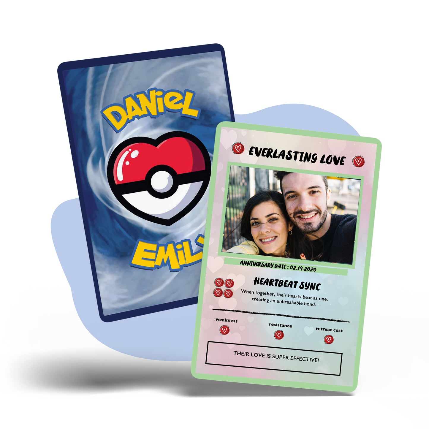 Couples Photo Poke Metal card