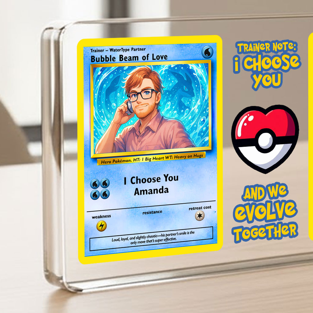 Poke Couples Acrylic Plaque