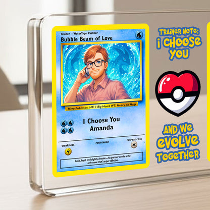 Poke Couples Acrylic Plaque